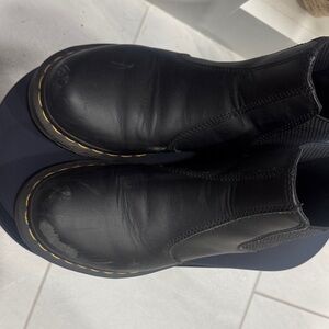 Dr. Martens Black Leather Ankle Boots